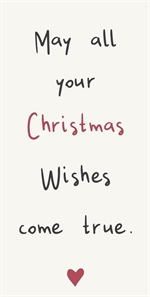 9584-00 SErvietter May all your Christmas wishes come true fra Ib Laursen - Tinashjem